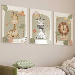 Wall art prints nursery-friendly