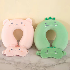 Mini luxury neck pillow & eye pillow