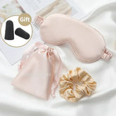 Sleep mask with silk lining
