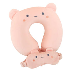 Mini luxury neck pillow & eye pillow