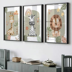 Wall art prints nursery-friendly