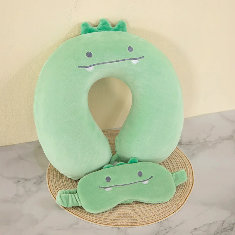 Mini luxury neck pillow & eye pillow