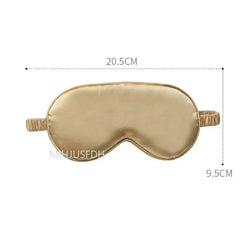 Sleep mask with silk lining