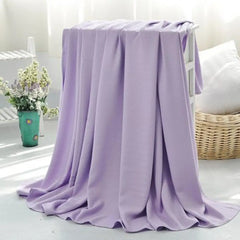 Soft oversized bamboo cotton throw